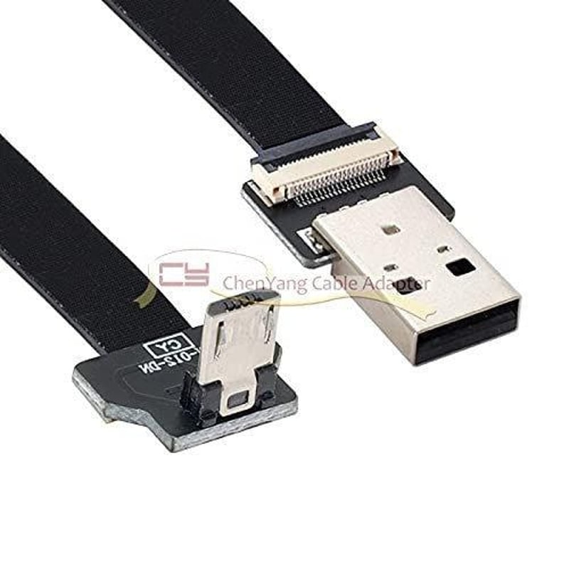 FPV és telefon FPC kábel - USB 2.0 A - Micro USB 5Pin lapos adatkábel