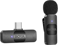 BOYA BY-V10 USB-C vezeték nélküli mini csíptetős mikrofon Android/iPhone15/laptop-hoz 1