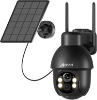 ANRAN Q3 Pro 2K HD Kültéri WiFi Biztonsági Kamera - Napelemes, Vezeték Nélküli, Spotlámpával, AI Mozgásérzékelővel, Alexa Kompatibilis, Szín 1