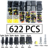 shengbowi Vízálló Elektromos Gyorscsatlakozó Készlet 2-6 Pin - 16-20AWG Autó, Hajó, Motor Vezetékekhez - Többféle Méretű Csatlakozó Szett 6