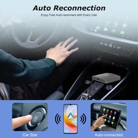 NHOPEEW vezeték nélküli Android Auto adapter - gyári autókhoz, egyszerű használat 5