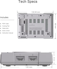 RETROFLAG PiStation Raspberry Pi 4 ház hűtőventilátor HDMI kábellel 7