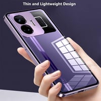Realme GT 3 Mágneses Tok Lila - Csúszásgátló, Képernyő- és Lencsevédővel 7