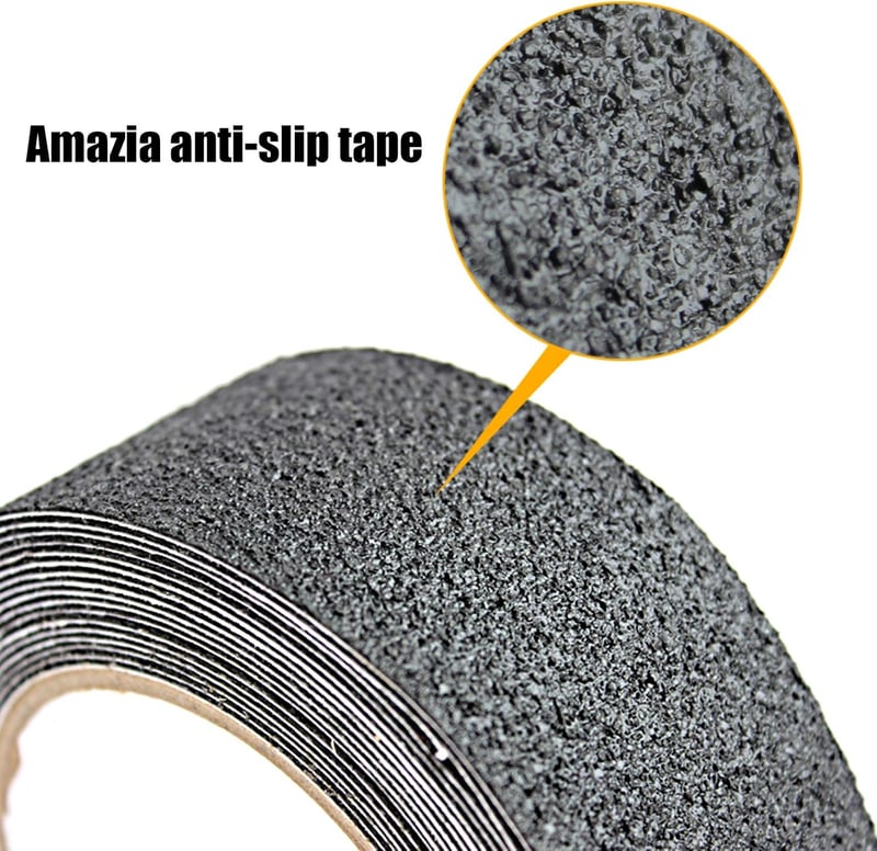 Skyzone fekete csúszásgátló szalag lépcsőkhöz, 5 cm x 5 m
