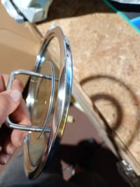 Fissler Adamant pokrievka z nehrdzavejúcej ocele, priemer 18 cm, sklenená, vhodná do umývačky riadu, žiaruvzdorná — Preliačina na okraji (stav: viď 2. obrázok) 2