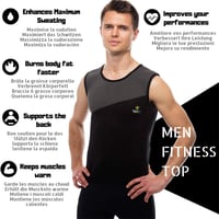 VEOFIT Férfi Neoprén Izzasztó Trikó Fogyáshoz - L méret, Ajándék Edzéstervvel 2