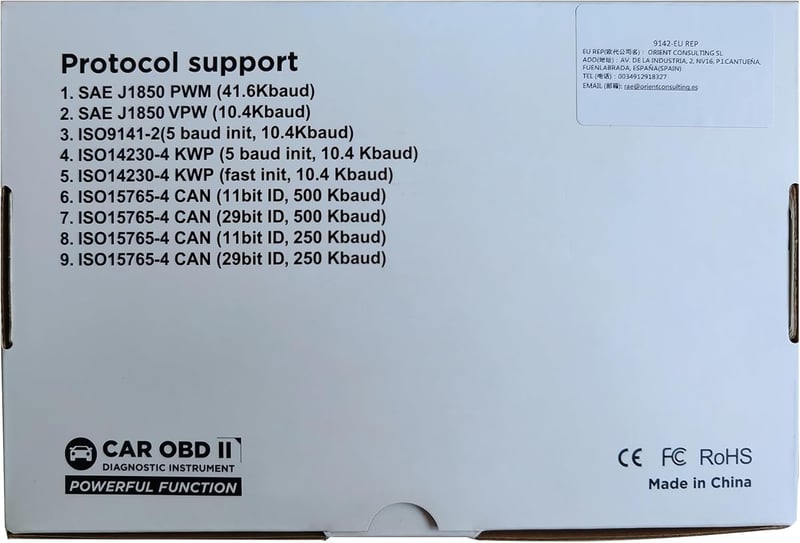 BGFOX V317 OBD2 autódiagnosztikai készülék színes LCD kijelzővel