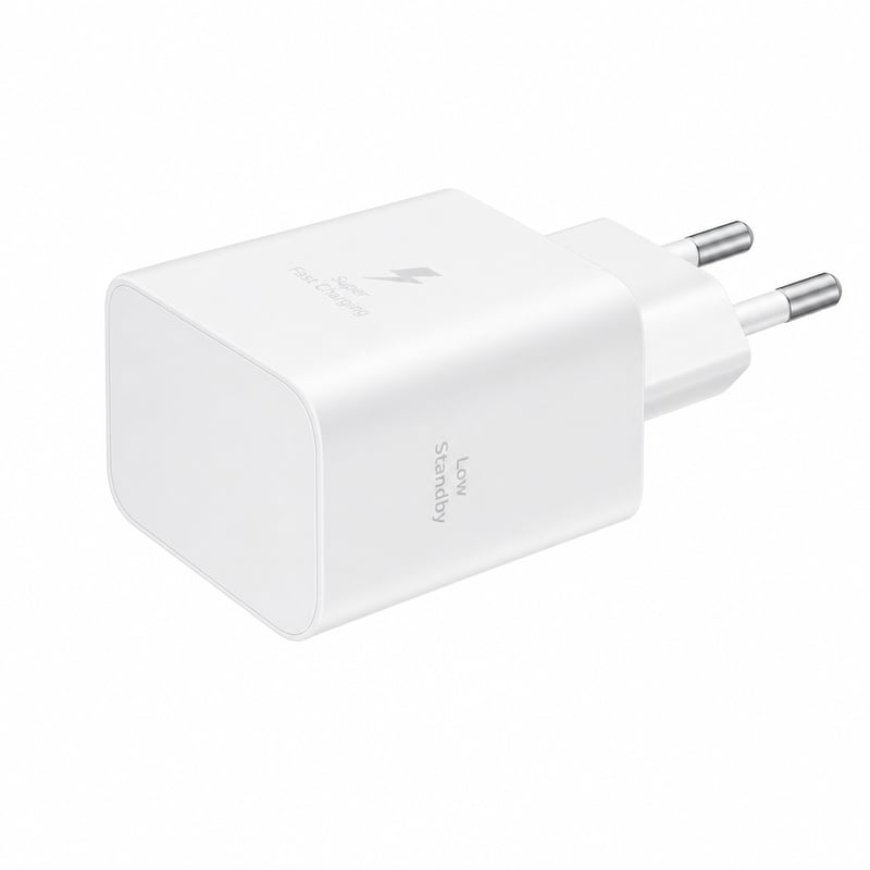 Samsung EP-T4511X 45W USB-C brzi punjač s podatkovnim kabelom, uređaji drugih proizvođača — bez podatkovnog kabela (stanje: vidi 2. sliku)
