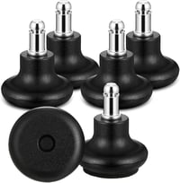Outus Irodai Szék Görgő Helyettesítő Rögzített Csúszótalp Szett - 5 db Filcpárnás Fekete Nylon Csúszka 5 cm Magas Profilú, 550 lb Teherbírás 2