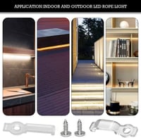 IIRC 200 darabos LED szalagrögzítő készlet 10 mm-es szalagokhoz, csavarokkal 7