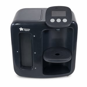 Prístroj na prípravu dojčenského mlieka Tommee Tippee Perfect Prep - s antibakteriálnym filtrom, príprava mlieka za 2 minúty, čierno-modrý, viditeľne používaný