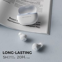 SoundPEATS zajszűrős mini Bluetooth fülhallgató, 20 órás üzemidő, fekete 4