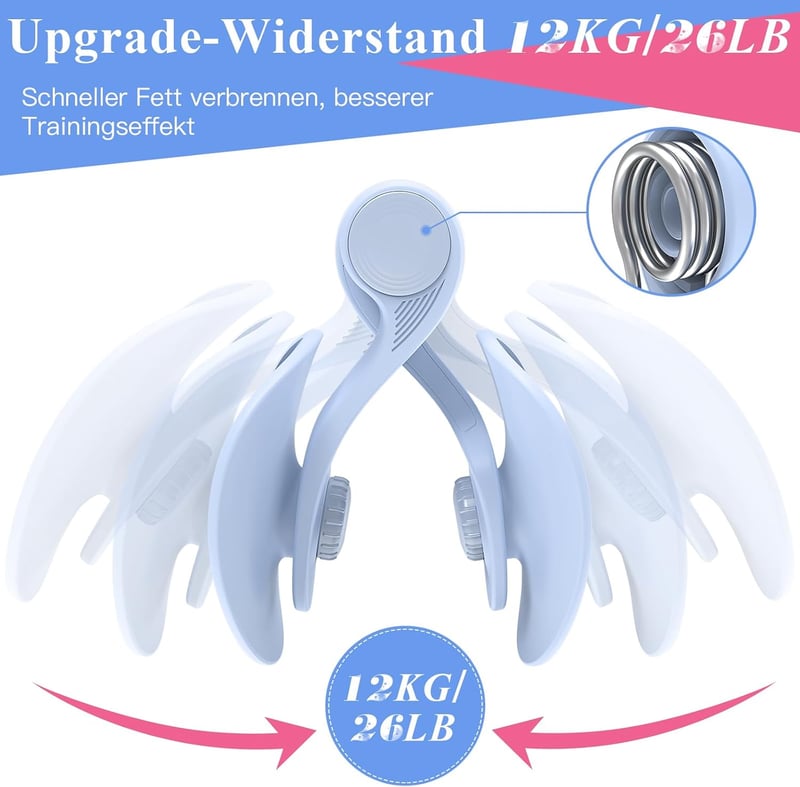 Spopal kék combformáló és medencefenék erősítő, 5 ellenállószalaggal, 360°-os állítással