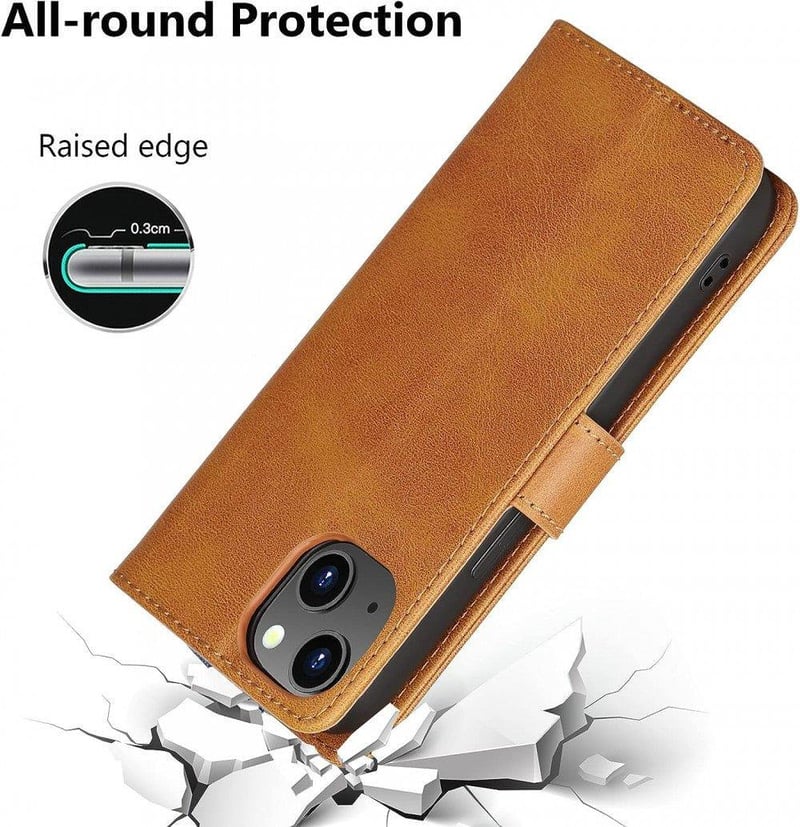 iPhone 13 mini Cresee Bőr Pénztárcás Flip Tok
