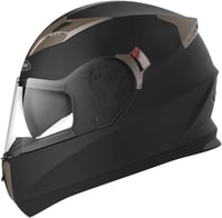 YEMA YM-829 Fekete Matt Bukósisak Dupla Plexivel, ECE Minősítéssel - M méret 1