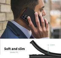 Samsung Galaxy S22 Ultra 5G Vékony Fekete TPU Védőtok 6