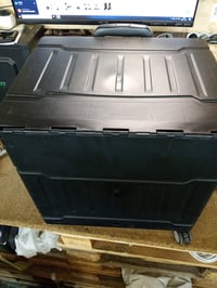 Cărucior de cumpărături pliabil Relaxdays cu funcție de urcare pe scări, coș cu capac și roți, mâner telescopic, sarcină max. 50 kg, negru, utilizat 2