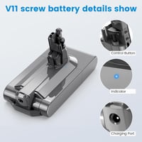 ASUNCELL 3900 mAh V11 Akkumulátor Dyson SV14 Porszívókhoz - 25,2V Csavaros Telepítésű Csereakku Absolute Complete Fluffy Vezeték Nélküli Mod 7