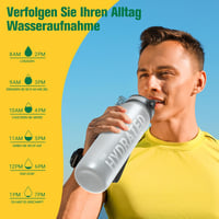 Sahara Sailor 1L BPA-mentes sportkulacs, szivárgásmentes, kerékpározáshoz, kempingezéshez 6