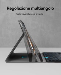 Earto iPad Air 6 billentyűzet érintőpaddal, 7 színű háttérvilágítással, 11"-os Pro/Air modellekhez 6