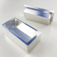 Fémből készült 5x10 cm-es téglalap alakú gyanta előprés forma, oldószermentes DIY extrakcióhoz 6