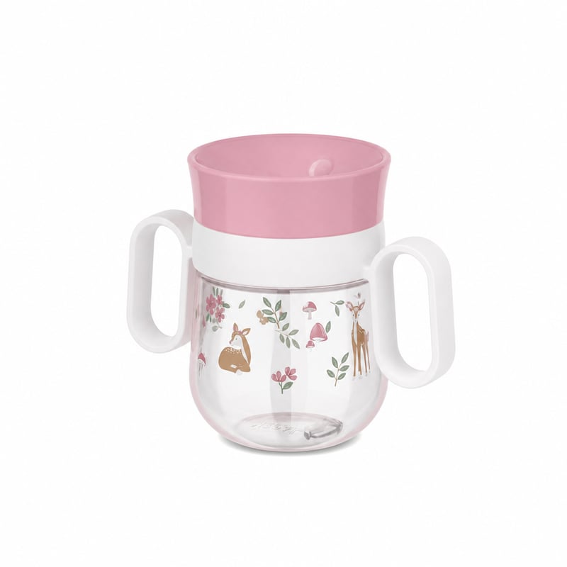 Mepal x Little Dutch 360° Mio tréningový hrnček 200 ml s motívom Fairy Garden, nepriepustný — Bez samozatváracieho viečka (stav: pozri 2. obrázok)