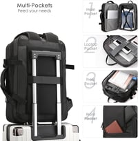 SPAHER Repülős Hátizsák 40x30x20cm - Wizz Air, Vueling, EasyJet Kompatibilis, 15,6" Laptoptartóval 5
