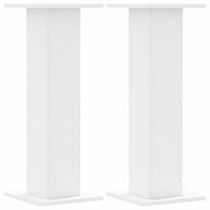 Suport boxe vidaXL - alb - 30x30x80 cm - 2 buc — panou lateral lipsă (stare: vezi a 2-a imagine)