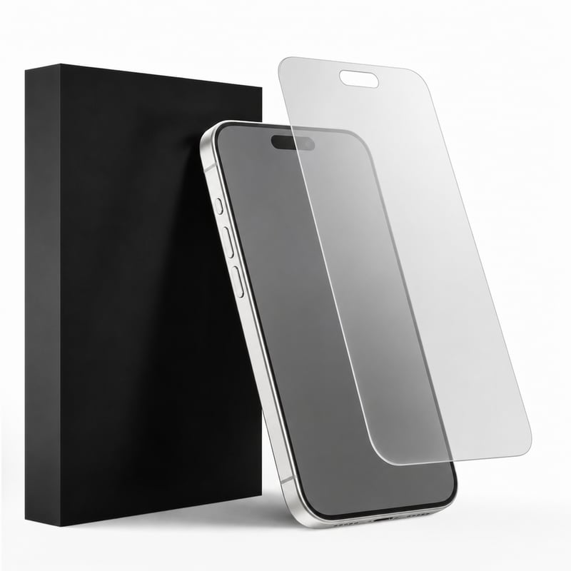 UNBREAKcable kaljeno zaštitno staklo za privatnost za iPhone 17 Pro Max (6,9"), Anti-Spy — 1 folija (stanje: vidi 2. sliku)