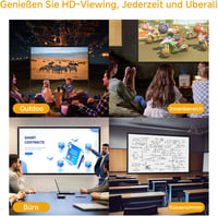 VISULAPEX 100 Inch Hordozható Vetítővászon Állvánnyal - 16:9 4K HD Összecsukható Vetítővászon Hordtáskával Otthoni Mozihoz, Kerti Filmezéshe 13