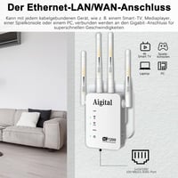 TP-Link AC1200 Dual Band WiFi Jelerősítő és Repeater, 5GHz/2.4GHz, 1200Mbps 5