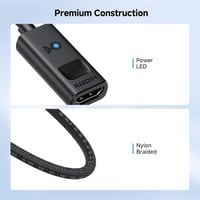 Cable Matters DisplayPort HDMI Adapter 8K 60Hz / 4K 120Hz - Egyirányú DP 1.4 HDMI Átalakító RTX 3080/3090 és RX 6800/6900 Kártyákhoz - Feket 7