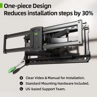 USX MOUNT Dupla Karos TV Fali Tartó 37-90" Képernyőkhöz, 60kg Teherbírással, ±45° Forgatható, Dönthető, VESA 600x400mm Kompatibilis LED/LCD/ 5