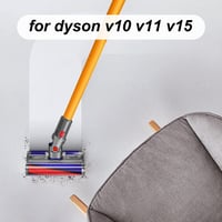 DrRobor Puha Görgős Padlófej Dyson V10 V11 V15 Porszívókhoz - Elektromos Kefe Tartozék Kemény Padlófelületekhez 2