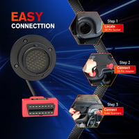 Autel Mercedes Benz 38-16 Pin OBD2 Diagnosztikai Adapter - Kompatibilis MK808 MP808 MK908 MS906 Szkennerekkel, 38 Pin OBD1-ről 16 Pin OBDII- 8