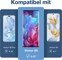 Honor 80 ütésálló kijelzővédő üveg, 2 db-os szett 2