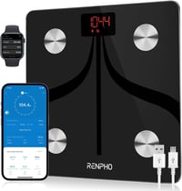 RENPHO Bluetooth Testzsírmérleg USB Töltéssel, 180kg-ig 1