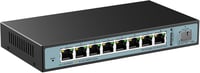 9 portos 2.5GbE web‑menedzselhető switch – 1×10G SFP+ + 8×2.5G RJ45, LACP/VLAN/QoS/IGMP, ventilátormentes fémház 10