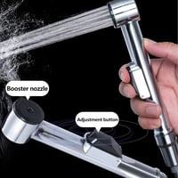 ANBOO Bidé Kézi Zuhanyszett Rozsdamentes Acélból - 150 cm Gégecsővel, Csapra Szerelhető Váltószeleppel, Fürdőszobai és Konyhai Használatra,  4