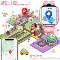 Kinder 4G GPS okosóra gyerekeknek - Videohívás, SOS, lépésszámláló, Android/iOS 2