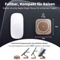 AC Island 5 az 1-ben Mágneses Töltőállomás iPhone 16/15/14/13/12, Apple Watch, AirPods Készülékekhez - Összecsukható Utazási Vezeték Nélküli 5