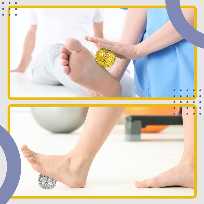 Mágneses akupresszúrás masszázslabda szett - 20 db, 32 mm, ezüst és arany