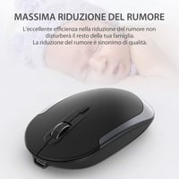 iClever vezeték nélküli billentyűzet és egér szett - ergonomikus, újratölthető, állítható DPI 5