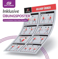 GATE FITNESS Hullámdesign Hula Hoop Karika Fogyáshoz - 1,2-2kg, 6-8 Szegmens 9