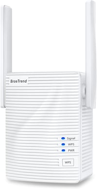 BrosTrend AC1200 Dual WiFi jelismétlő, 1200 Mbit/s, LAN porttal, WPS-sel 1