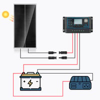 Nicesolar 100W monokristályos napelem panel 12V-os akkumulátorokhoz, lakókocsikhoz, hajókhoz 4