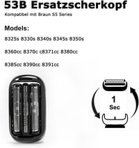 Braun Serie 5 és 6 kompatibilis 53B borotvafej (2020-as modellek) 5