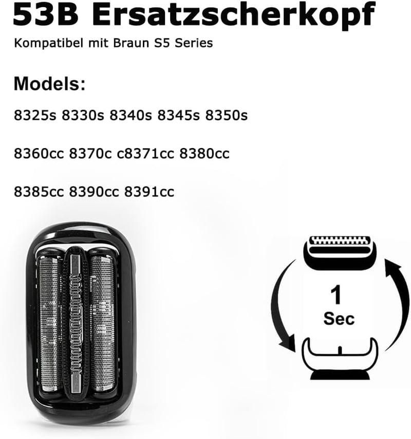 Braun Serie 5 és 6 kompatibilis 53B borotvafej (2020-as modellek)