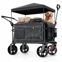 Cărucior pliabil EVER ADVANCED XXL, 225 L, capacitate 150 kg, cu acoperiș și frână — murdar în mai multe locuri (stare: vezi a 2-a imagine) 1