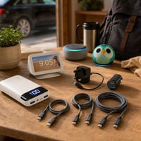 Cestovný nabíjací set: 30W nabíjačka + 20000mAh powerbank + Echo adaptér + 3x USB-C kábel (1/2/3m) 1